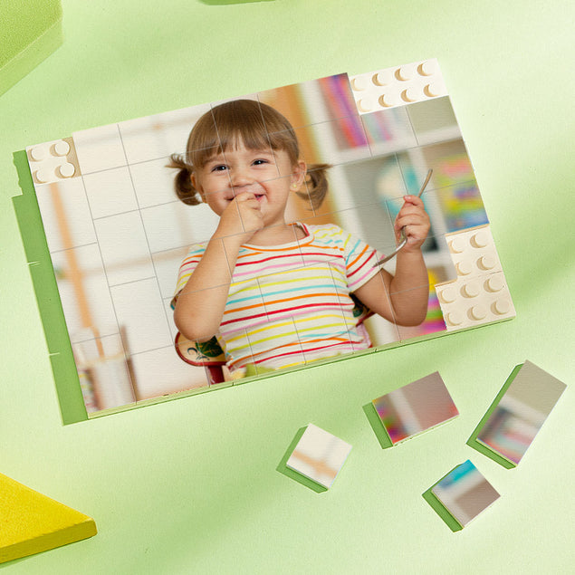 Regali personalizzati per mattoncini con foto, puzzle per bambini